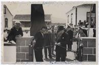 Inauguração da Escola das Lajes - Plano dos Centenários - Corte da fita pelo Dr. Menezes (Governador, Francisco Valadão )