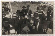 Lançamento da Primeira Pedra do Palácio da Justiça - Francisco Valadão, Manuel Sousa Menezes, Bispo D. Guilherme, Henrique Flores, Padre Júlio Martins, Carlos Vasconcelos, José Amadeu de Carvalho, Flores Brasil, Manuel Braz