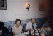 José Mendonça Brasil e Ávila num jantar (provavelmente numa atividade do Instituto Açoriano de Cultura)
