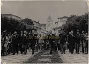 Recepção de José Frederico Ulrich - Subsecretário de Estado das Obras Públicas - Francisco Valadão, Joaquim Corte-Real e Amaral, Henrique Flores, Manuel de Sousa Menezes