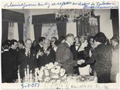 Recepção no Palácio do Governo Civil dos Americanos de Tulare - Alberto Lopes, Francisco Valadão, Baptista de Lima