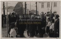 Inauguração do Monumento e Lápide na Casa onde viveu Francisco <span class="hilite">Ferreira</span> Drummond - Francisco Valadão, Manuel de Sousa Menezes, Cândido Forjaz, Elmiro Mendes, Joaquim Corte-Real e Amaral