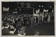 Manifestação contra o comunismo com vivas a Portugal e Hungria - Realizada por estudantes, junto ao Governo Civil 