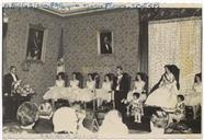 Festas da Cidade - Jogos Florais - Séquito Real Sanjoaninas 1959 - Salão Nobre da Câmara Municipal de Angra do Heroísmo - Baptista de Lima 